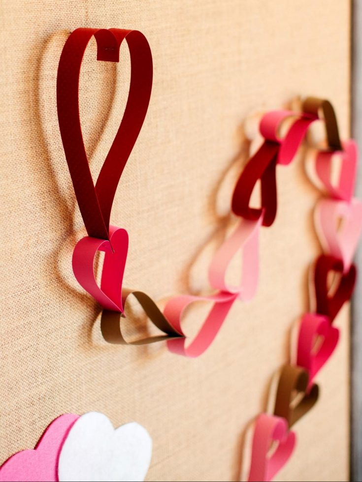 Valentine's Day Countdown Paper Chain