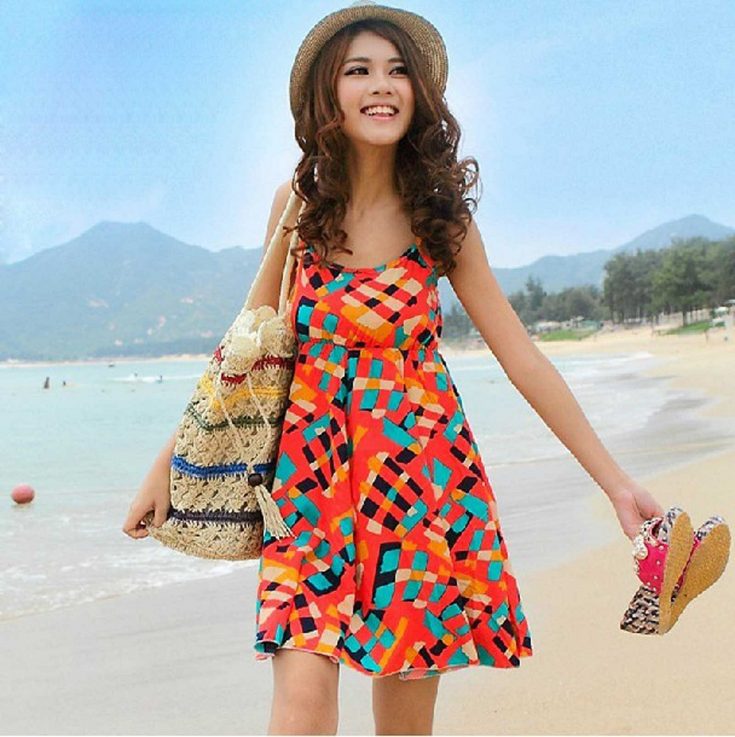 Women Colorful Beach Fashion Ideas