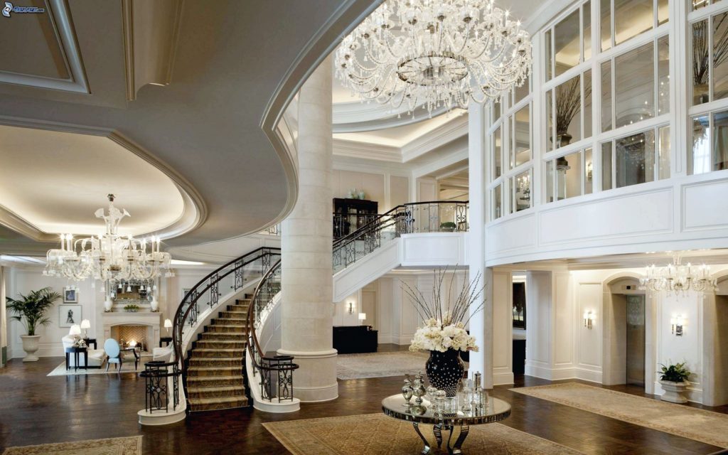 Awesome Mansion Interior With White Luxury Style