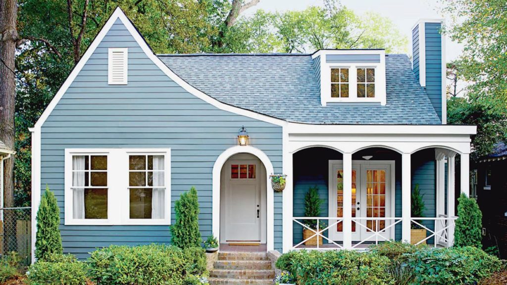 Best Facade Blue House Exterior Color Paint