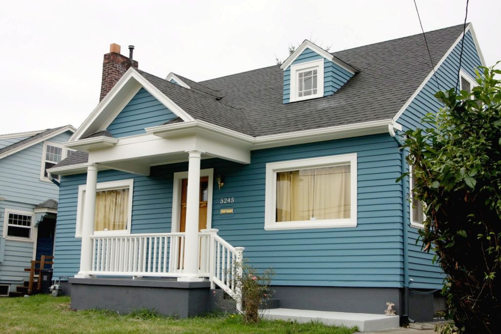 Blue House Exterior Colour Combination