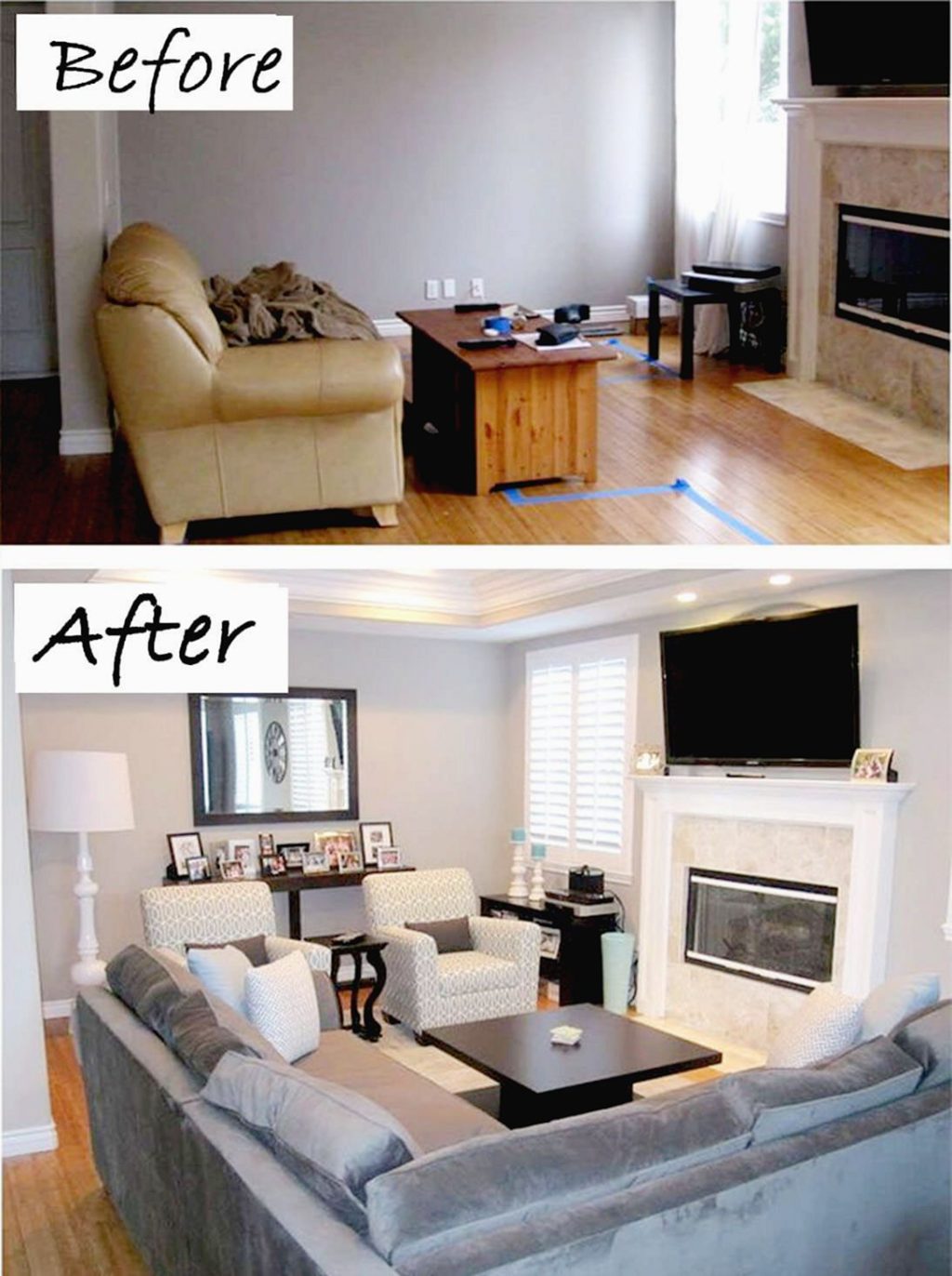 Budget Friendly Living Room Apartment Makeover