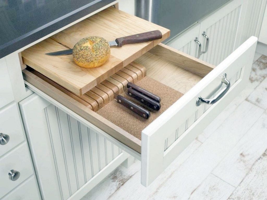 Multi Layer Kitchen Storage Cabinet Design