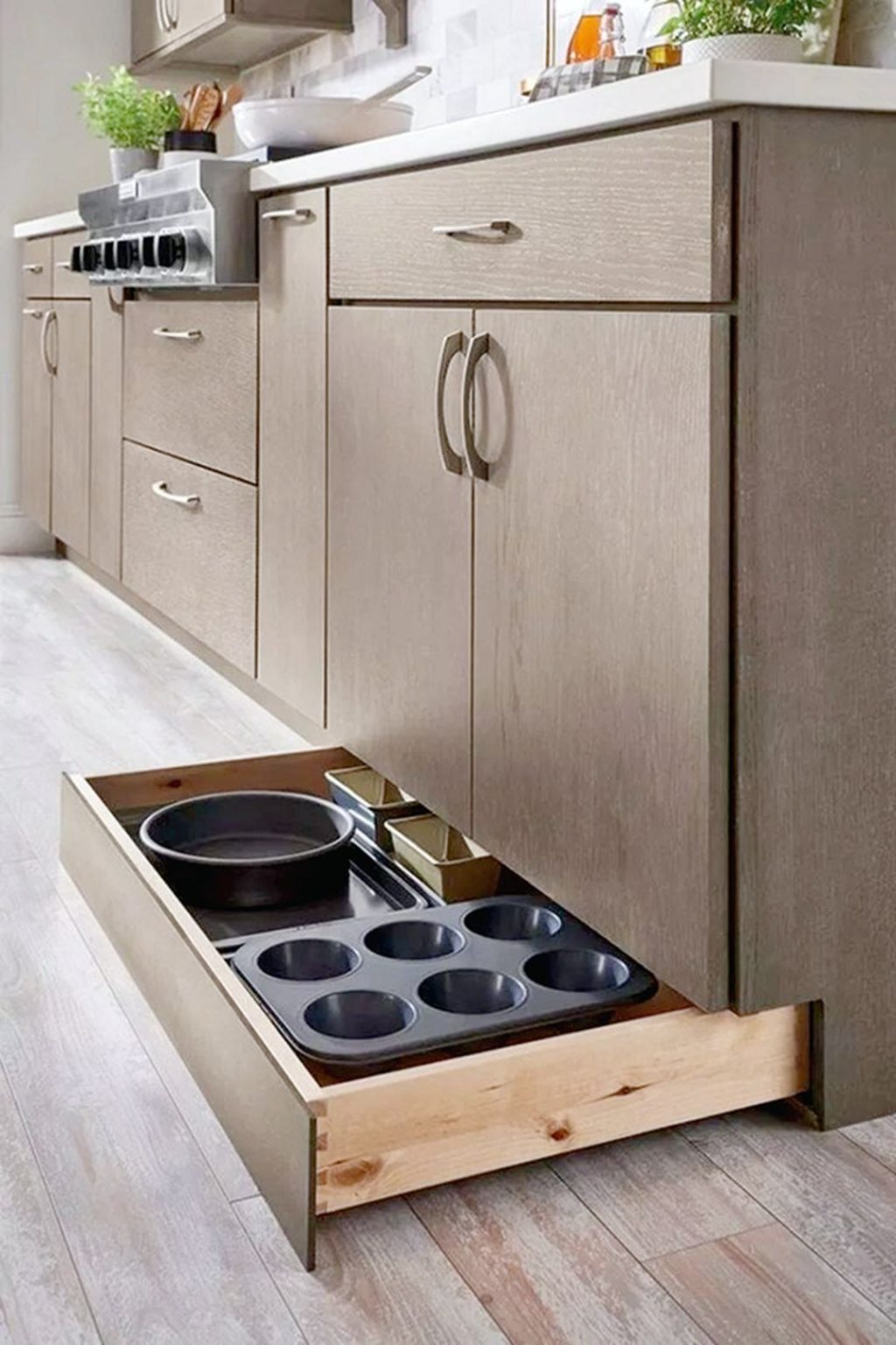 Smart Kitchen Hidden Cabinet Organization