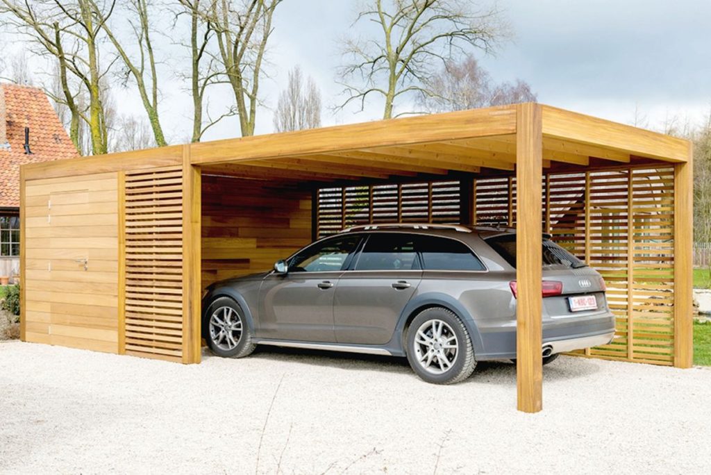Wooden Carport Design