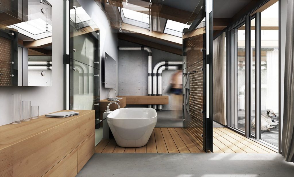 Awesome Industrial Bathroom Design