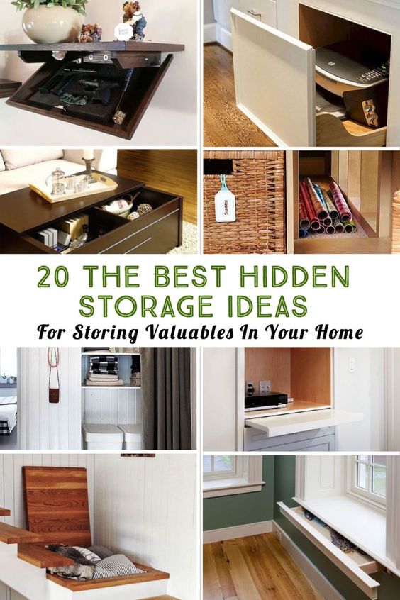 Best Hidden Storage Design Ideas