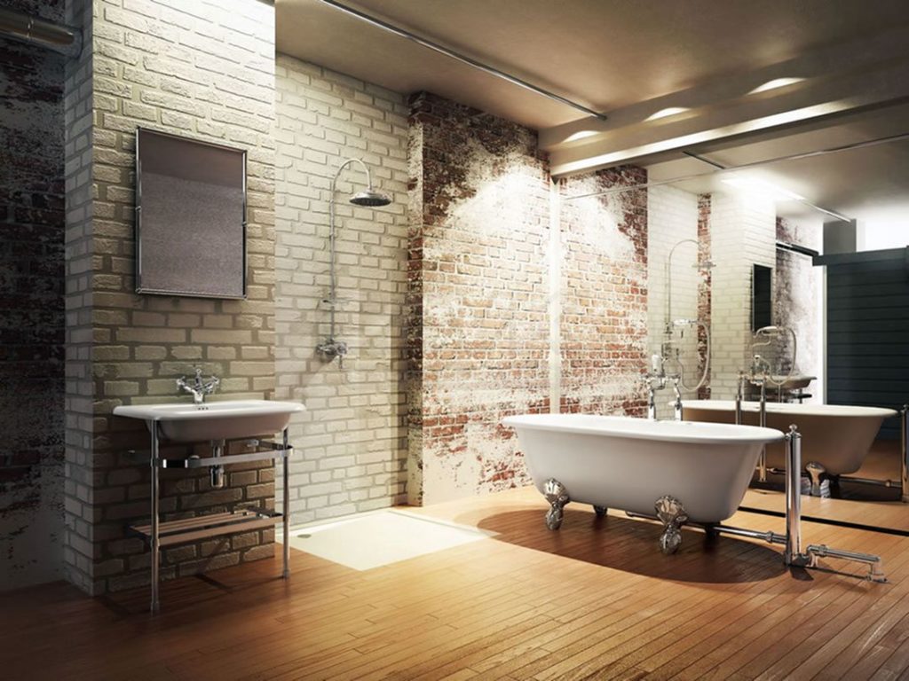 Cool Industrial Bathroom Design