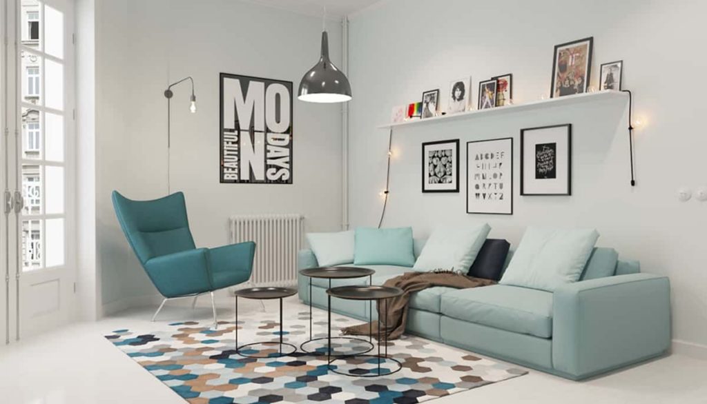 Interesting Scandinavian Living Room Design