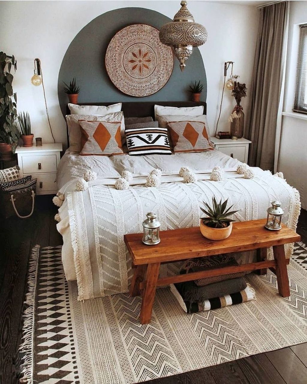 Comfortable Bohemian Bedroom Design Ideas