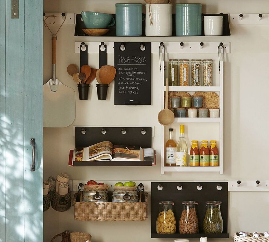 Interesting Small Kitchen Storage Design
