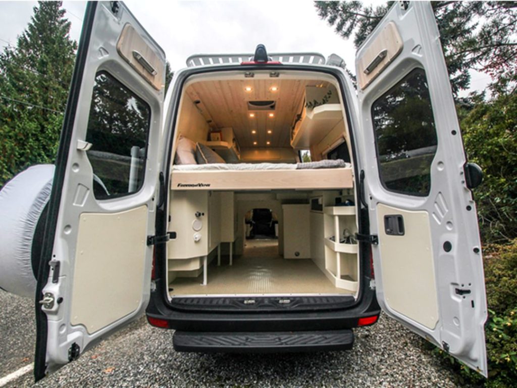 Freedom Vans Built Mercedes-Benz Sprinter Camper Van for a Woman to Travel source Business Insider