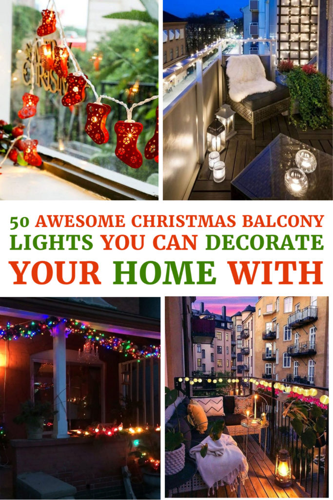 Awesome Christmas Balcony Lights You Can Decorate Your Home With
