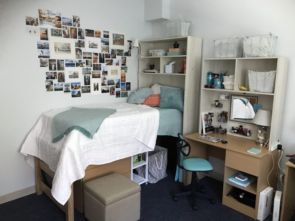 College dormitory with Desk on Bed source Margaret