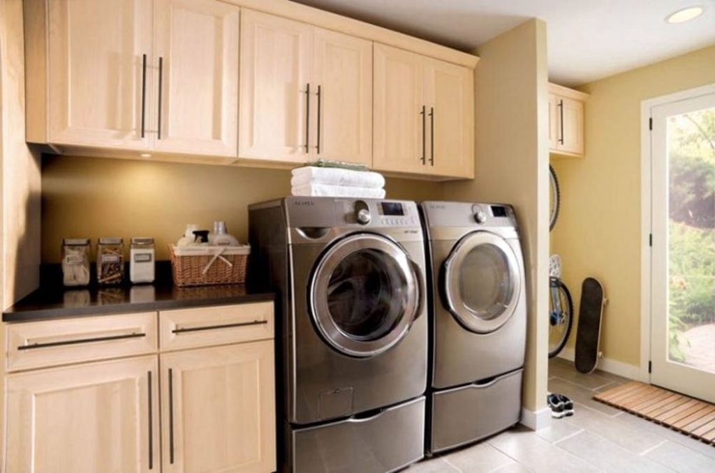 Comfortable Laundry Room Cabinets source Q-House