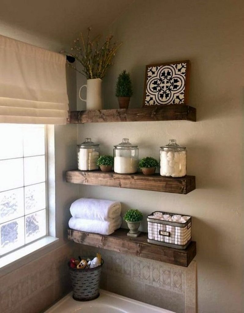 Creative DIY Bathroom Wall Shelves source 123 Home Furnishing
