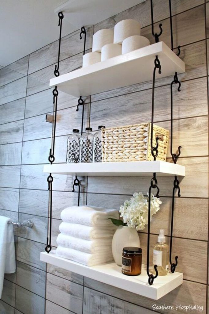 Decorative Bathroom Shelf Ideas source Founterior