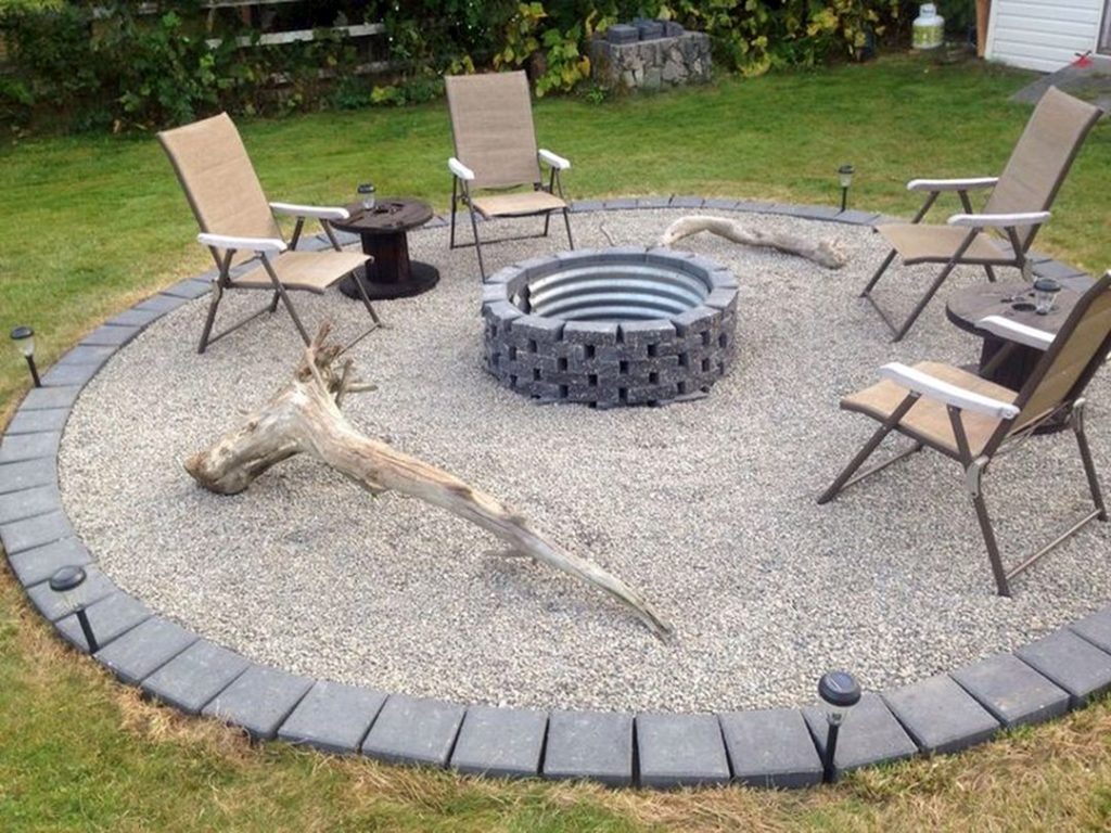 Easy and Cheap Fire Pit and Backyard Landscaping Ideas source Selbermachendeko