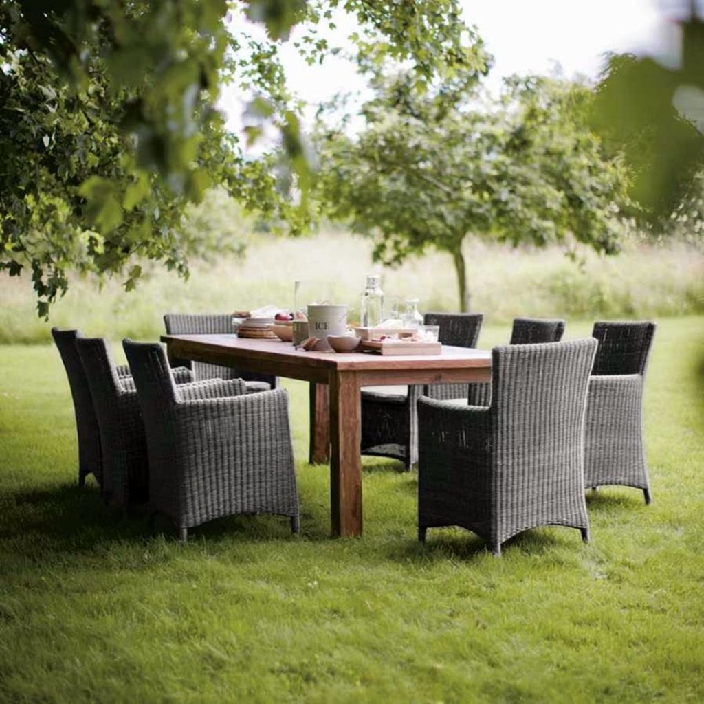 Garden Teak Dining Table Design source Naken