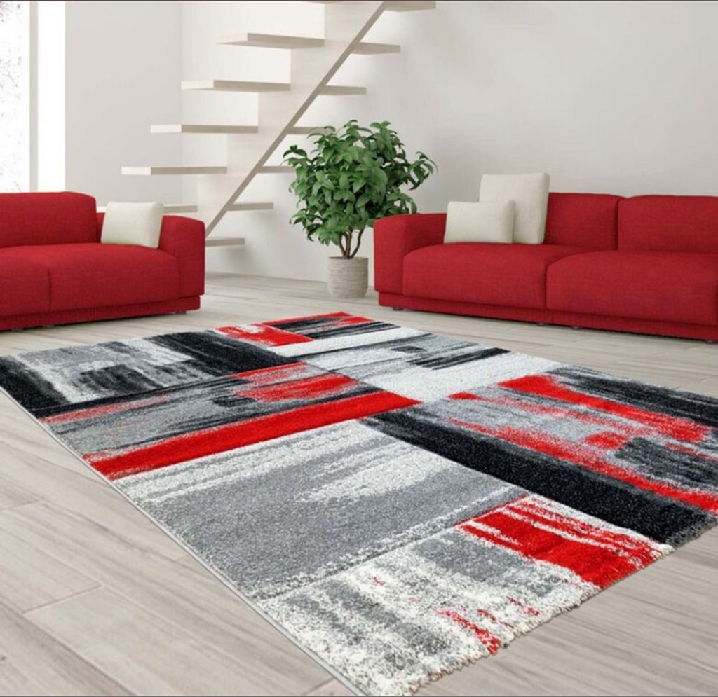 Give your living room a punch of color with this rug source Wayfair