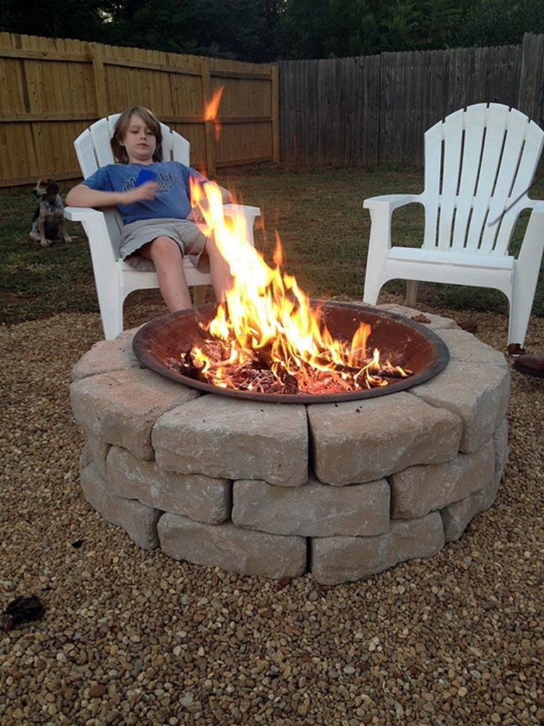 Make your Own DIY Backyard Fire Pit source Boxy Colonical