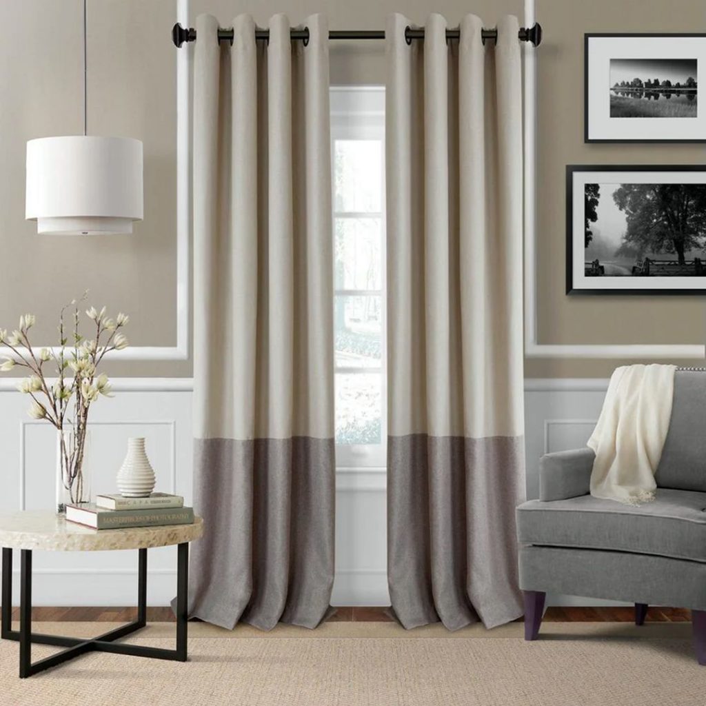 Modern Fabric Drapes Curtains source Home Depot