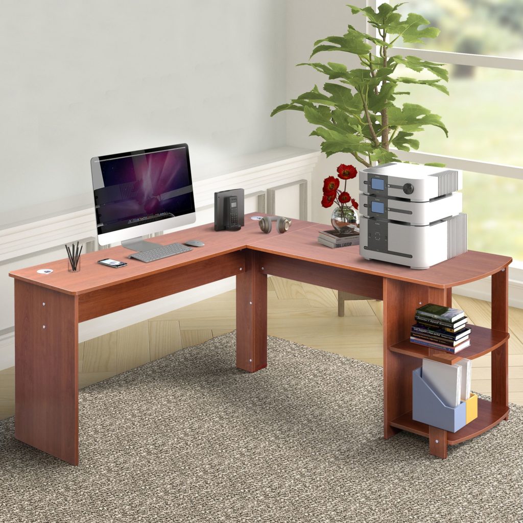 Modern L-Shaped Table via Wallmart