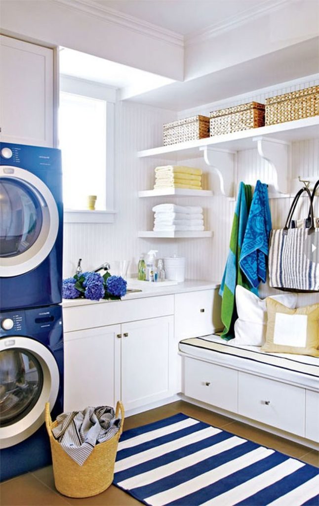 Small Laundry Room Ideas That Don't Lack Style source My Karma Stream