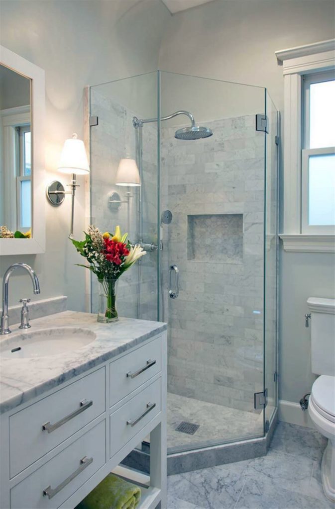 Best Small Bathroom Design Ideas and Decorations via homebnc
