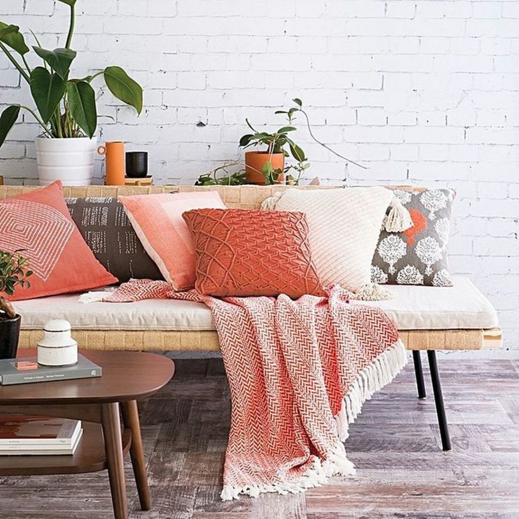 Sofa Blanket Interior Design source Pinterest