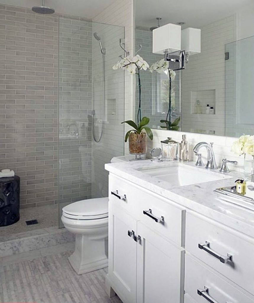 White small Bathroom Design via athomearkansas