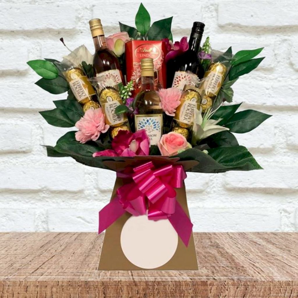 Blossom Hill Wine and Flowers Chocolate source funkyhampers