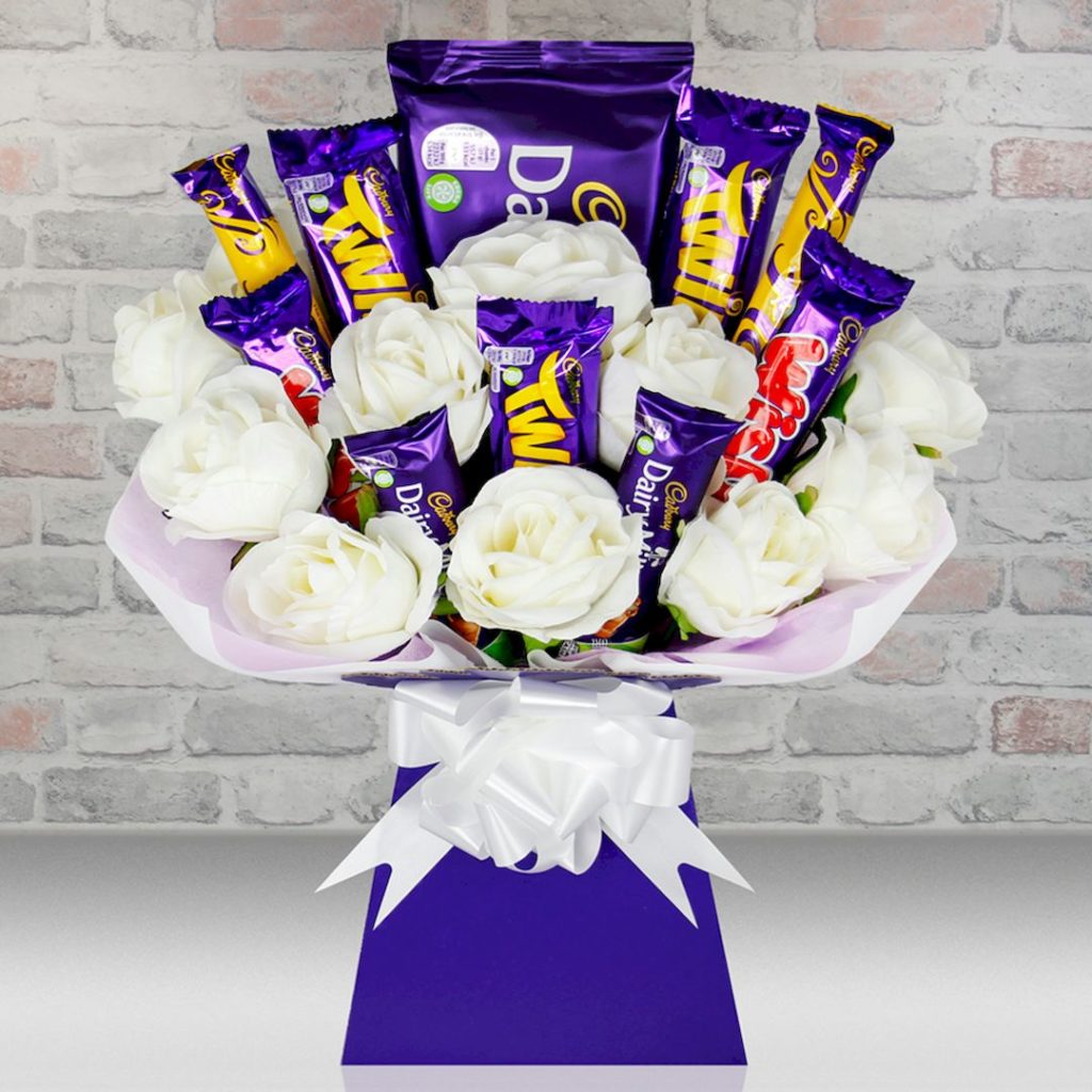 Cadbury Classic & Silk Roses Chocolate Bouquet Hamper