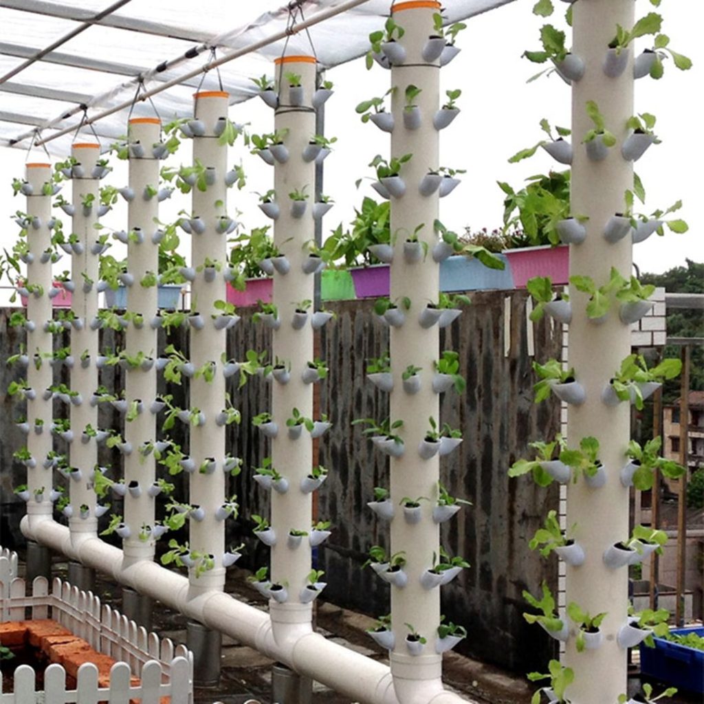 DWC Hydroponics Vertical Tower Garden Growing System