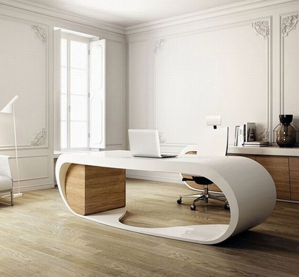 Elegant Desk Interior Design from