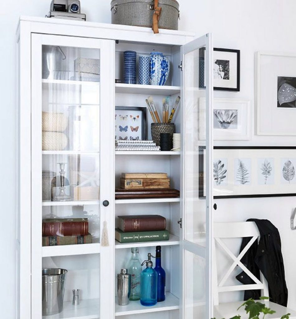 IKEA glass door cabinet 