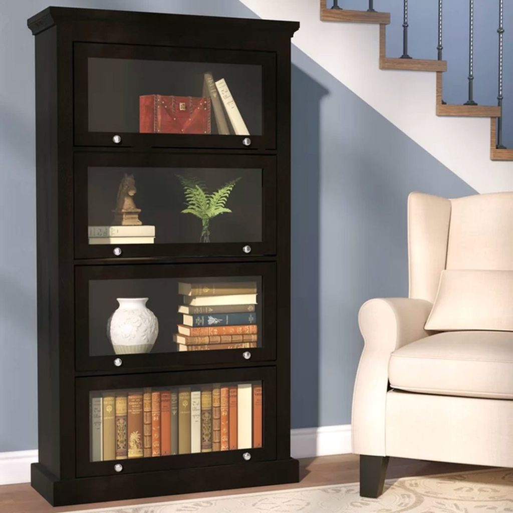 Modern Bookcase - Shelving with Glass Doors