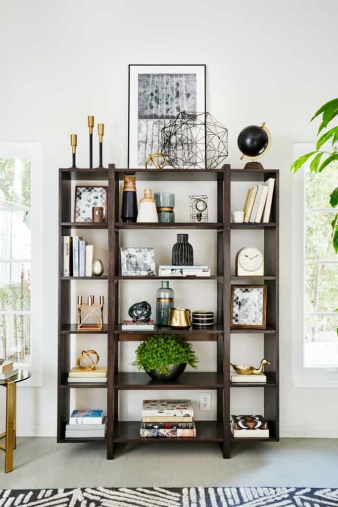 Neutral Color Shelf Styling