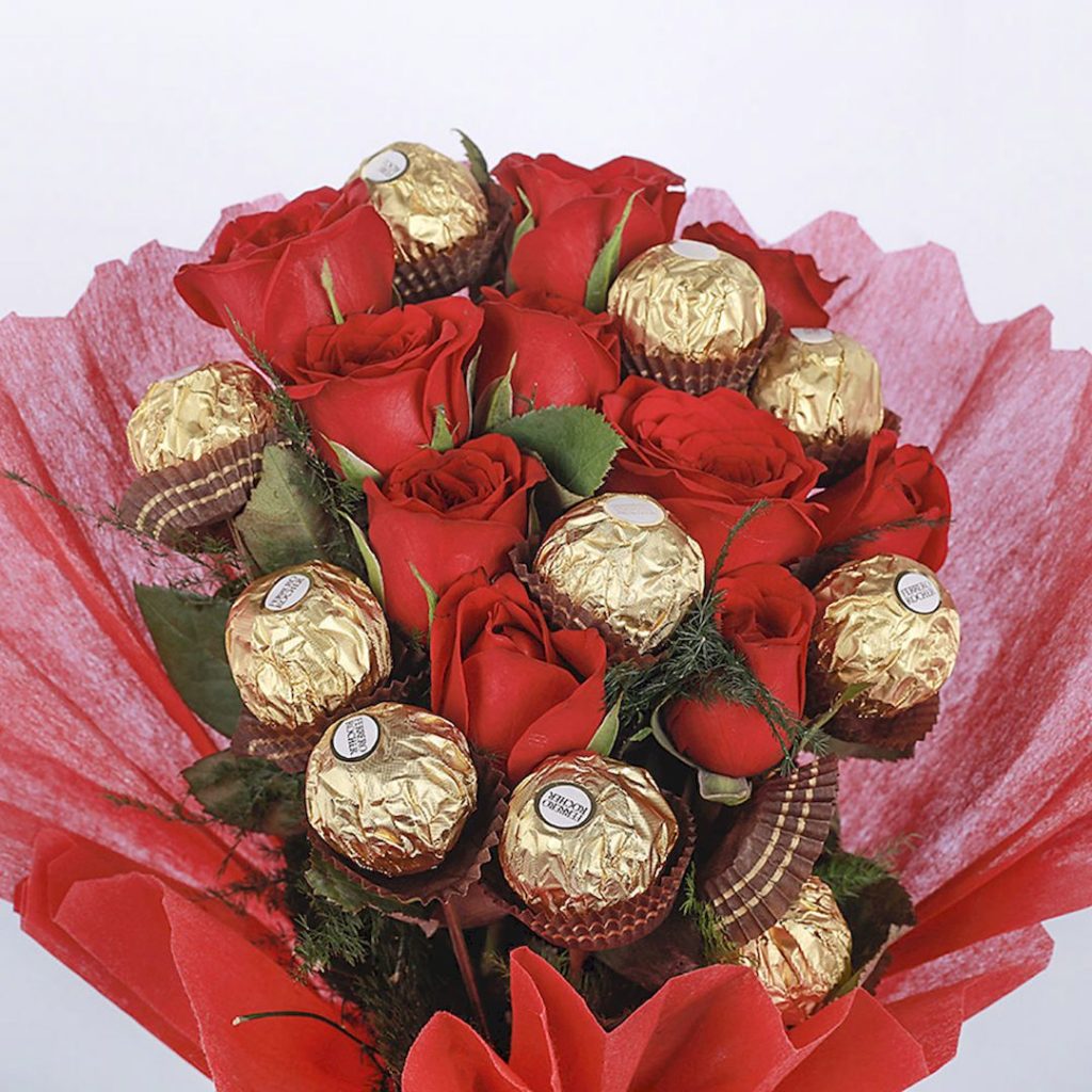 Roses Ferrero Rocher Chocolate Bouquet 