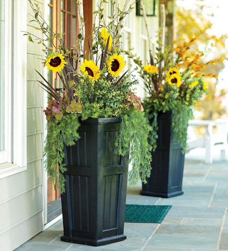 Front Porch Flower Planter Ideas