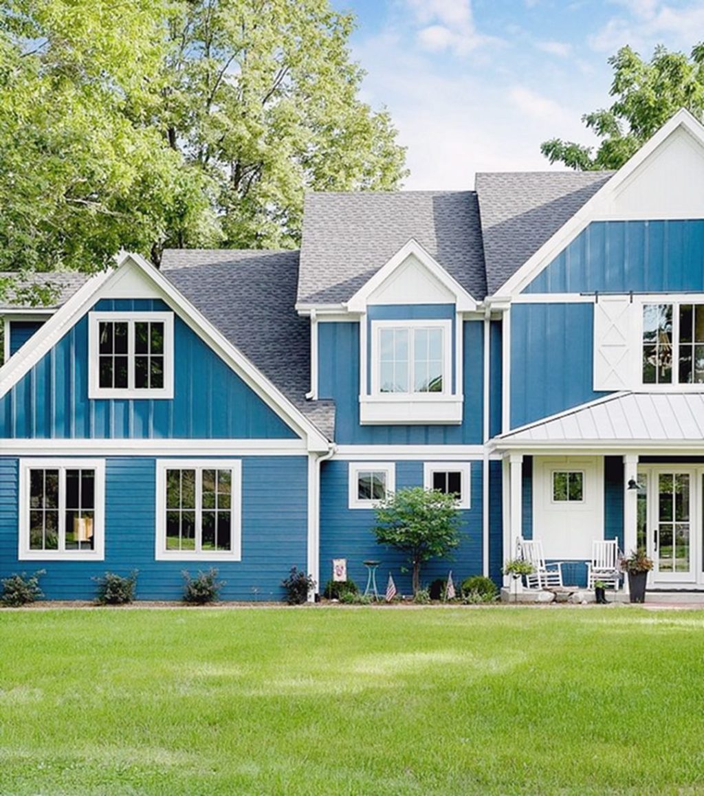 Best Modern Blue Exterior House Painting