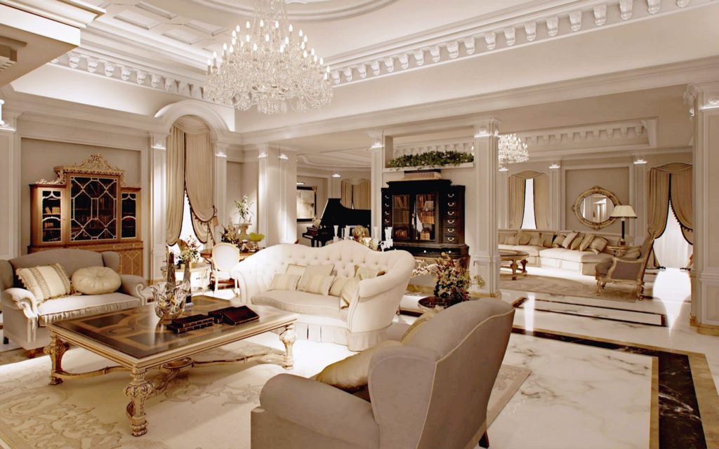 Fancy Luxury Living Room Interior Design Style