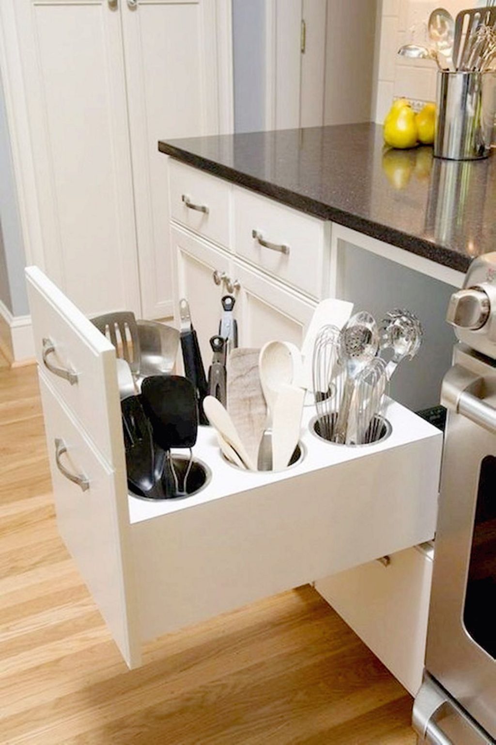 Keep Neat With Kitchen Hidden Storage solutions for wheelchair
