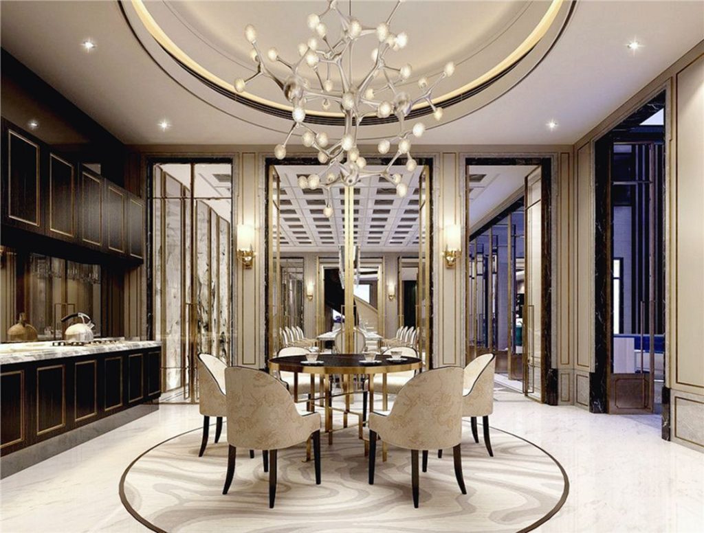 Luxurious Interior Design Dining Room With Modern Concept