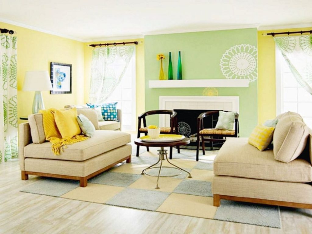 Yellow and Green InteriorSummer Living Room Decor Color Schemes
