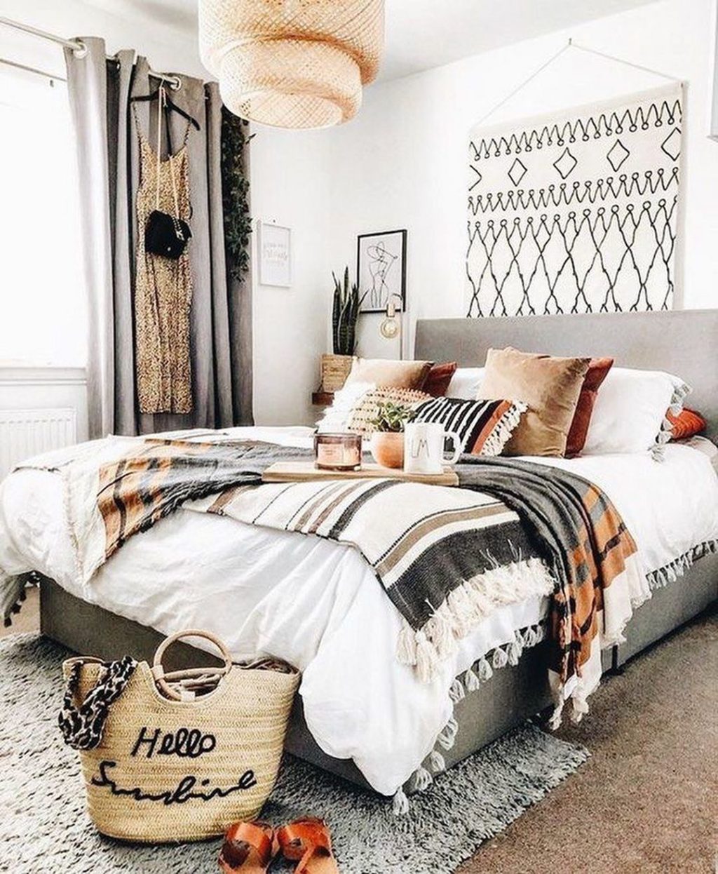 Elegant Bohemian Bedroom Design Ideas