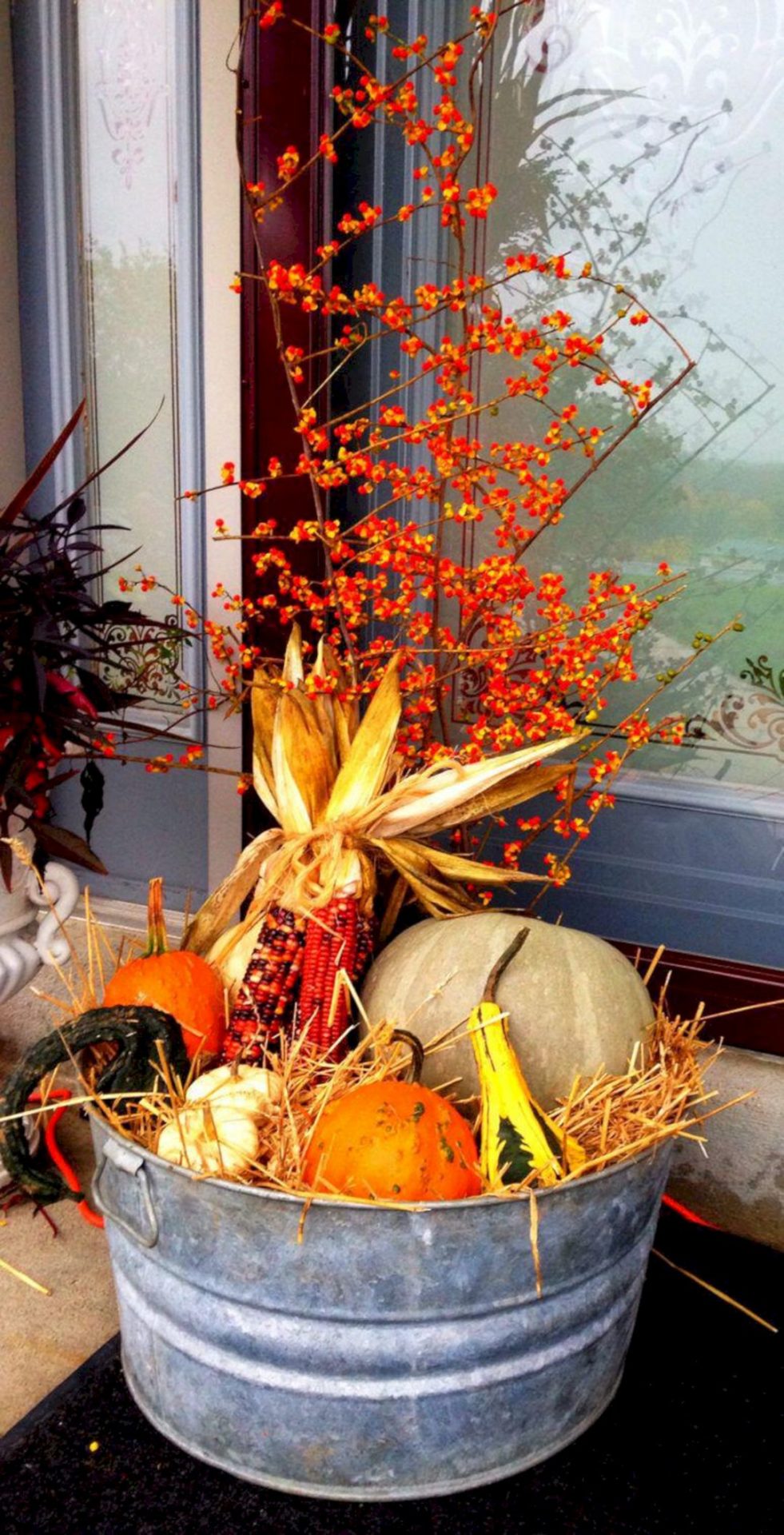 Inexpensive fall porch decorating ideas