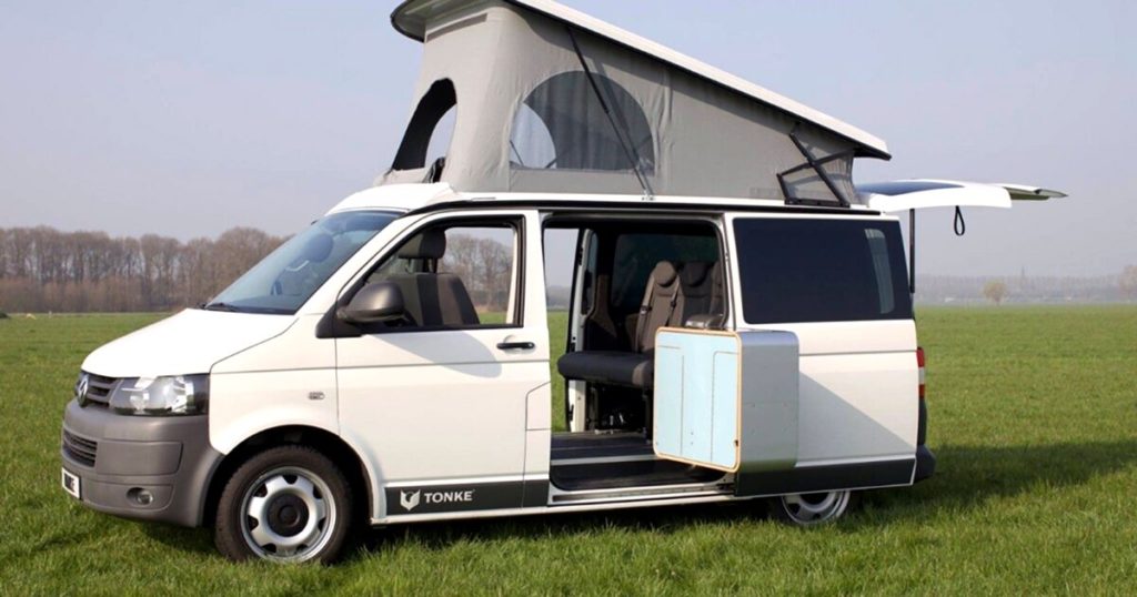 Tonke turns the new VW T6 into versatile camper van source newatlas.com
