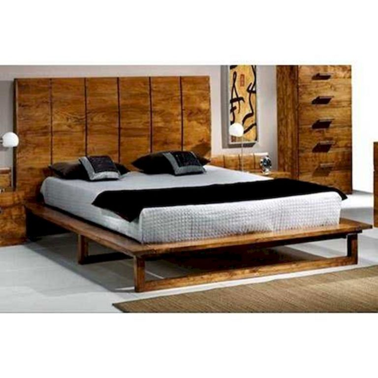 Flat Bed Design using Wooden Material via Connect2India Wooden Bed Design