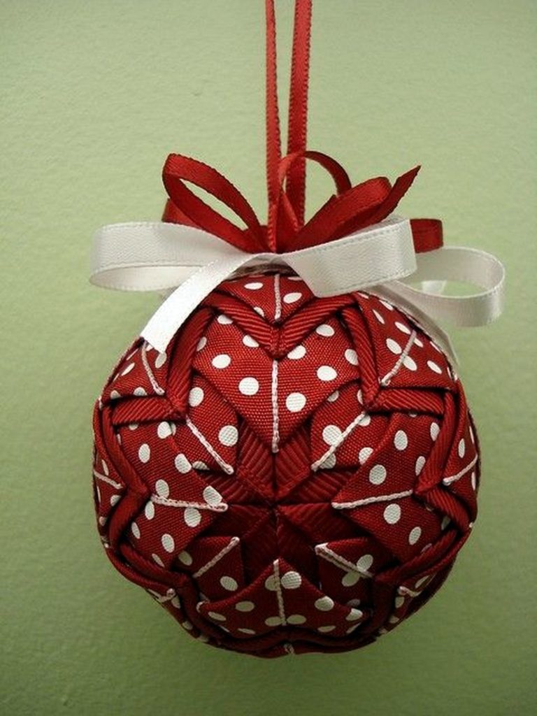 Christmas ball ornament how to diy Handmade christmas source My Family Inspires